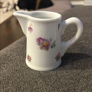 Rosenthal 3.5 inch floral creamer pitcher. Made in Germany for Territorial hotel